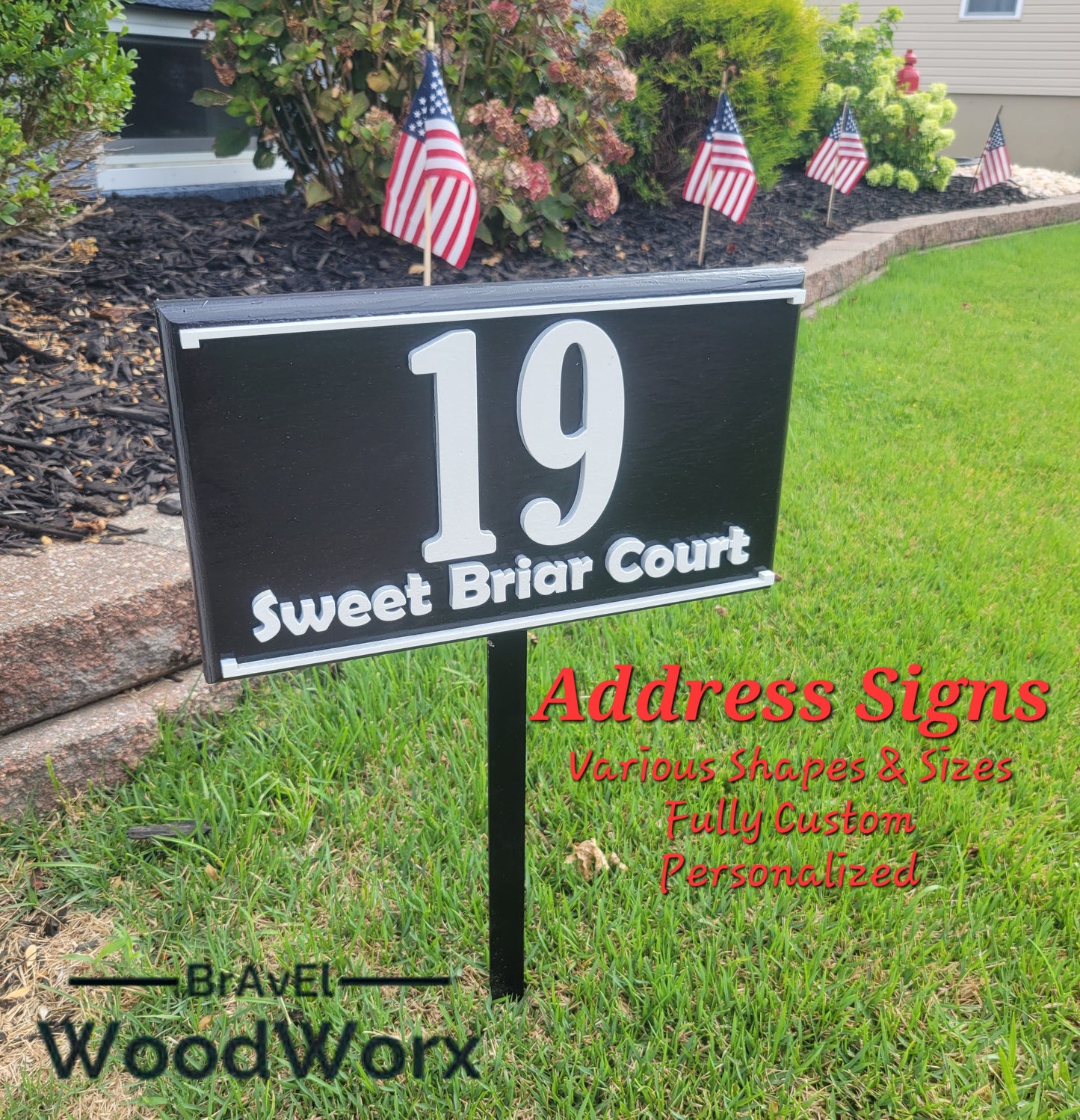 Rectangle Custom Address Sign