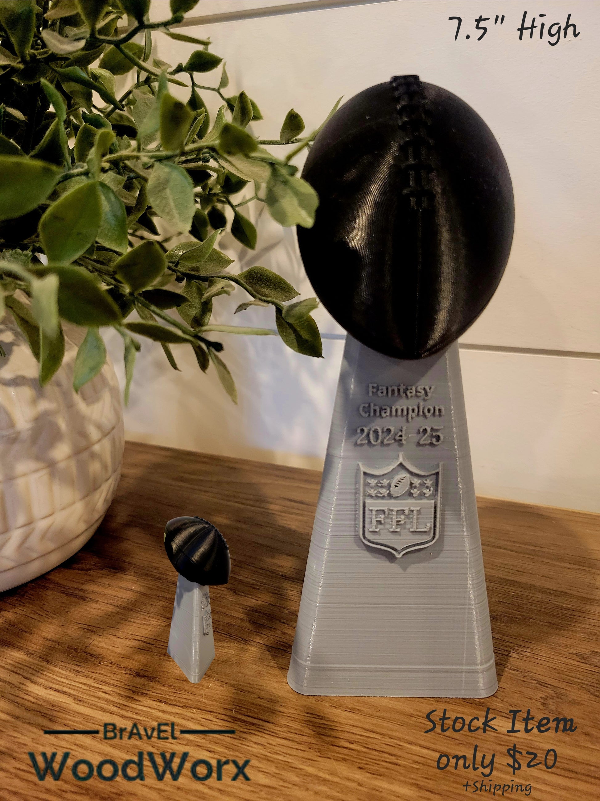 Custom Fantasy Football Trophy - Personalized Championship Award