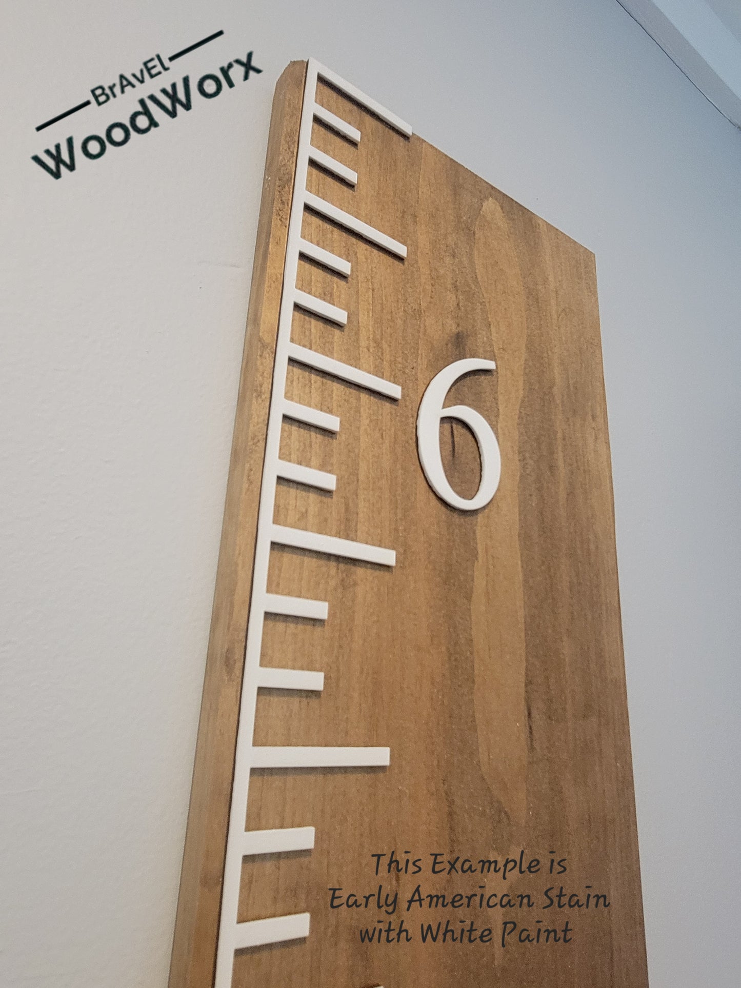 Handmade Personalized Growth Chart Board for Wall