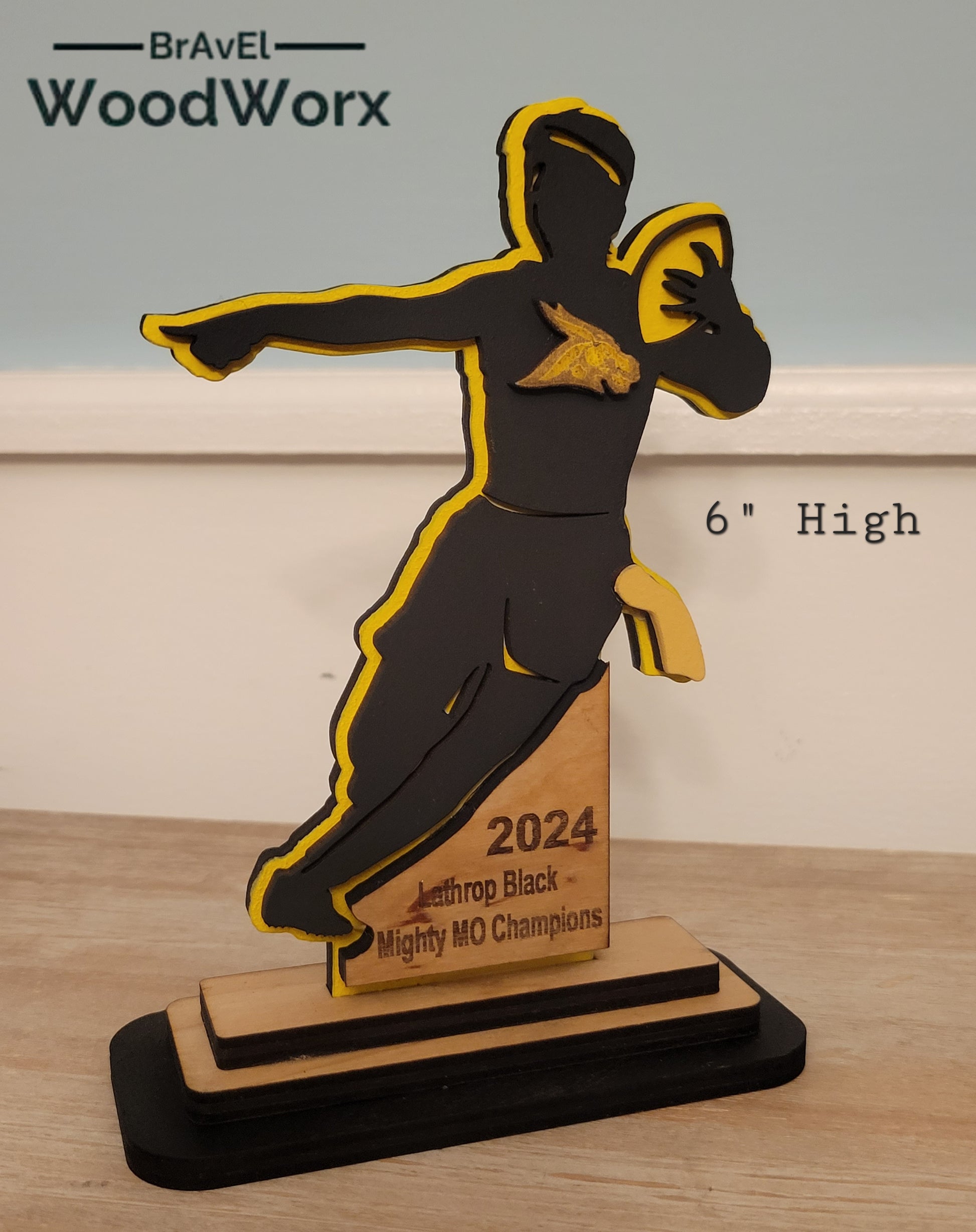 Youth Flag Football Team/Player Gift Trophy Memorabilia