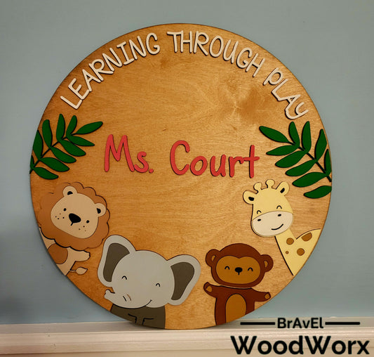 Wildly Appreciated: Zoo-Themed Teacher Appreciation Sign – Perfect Classroom Decor Gift!