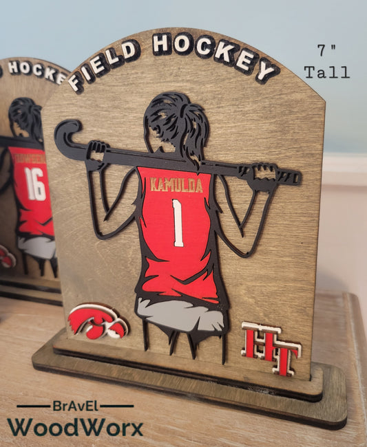 Victory Sticks: Personalized Field Hockey Trophy & Award