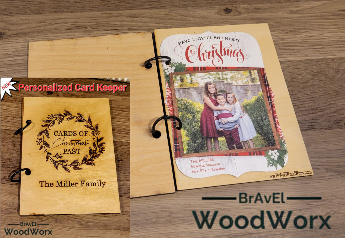 Cherished Moments: Personalized Holiday Card Keepers