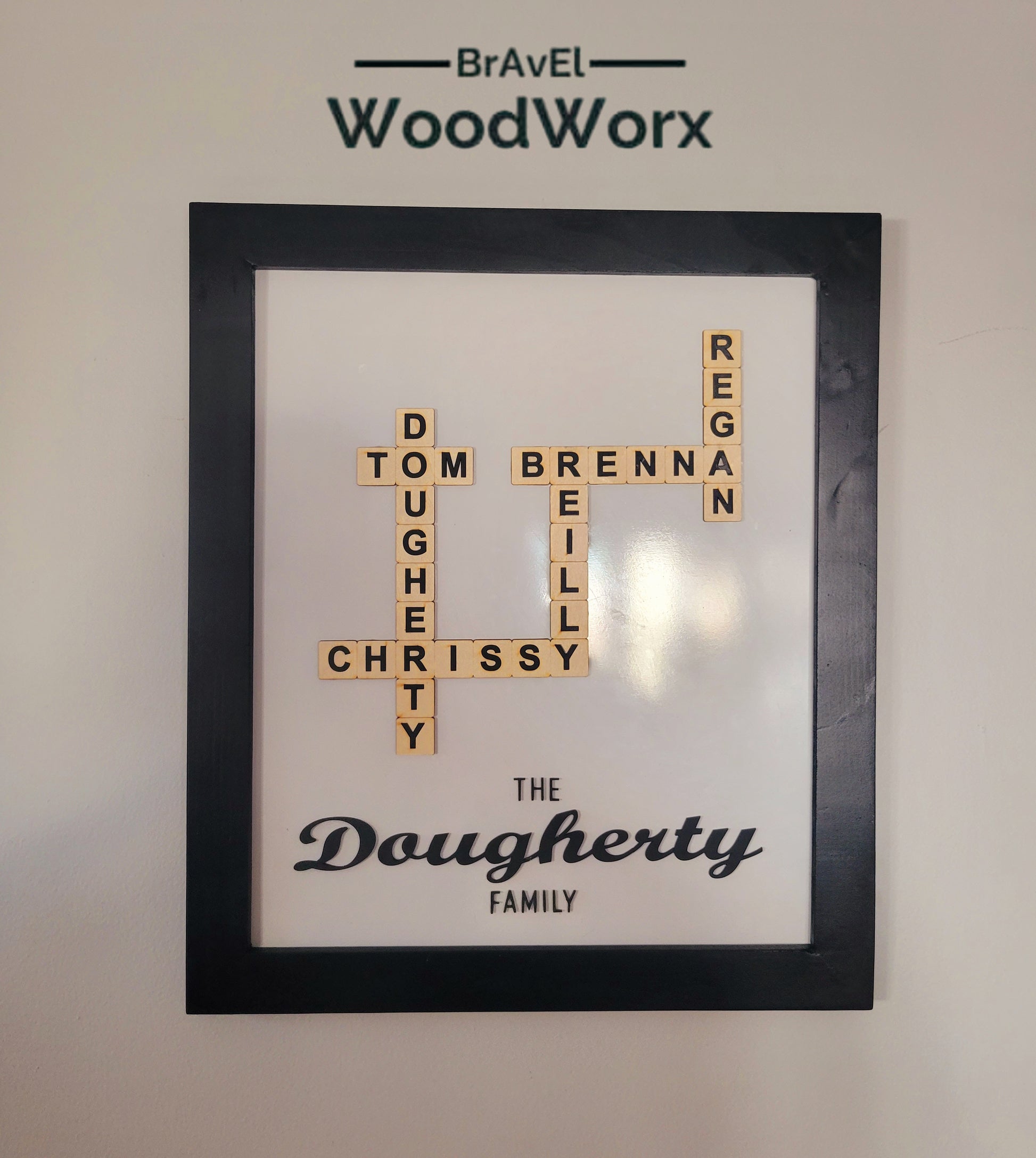 Scrabble Moments: Personalized Handmade Wooden Tile Signs