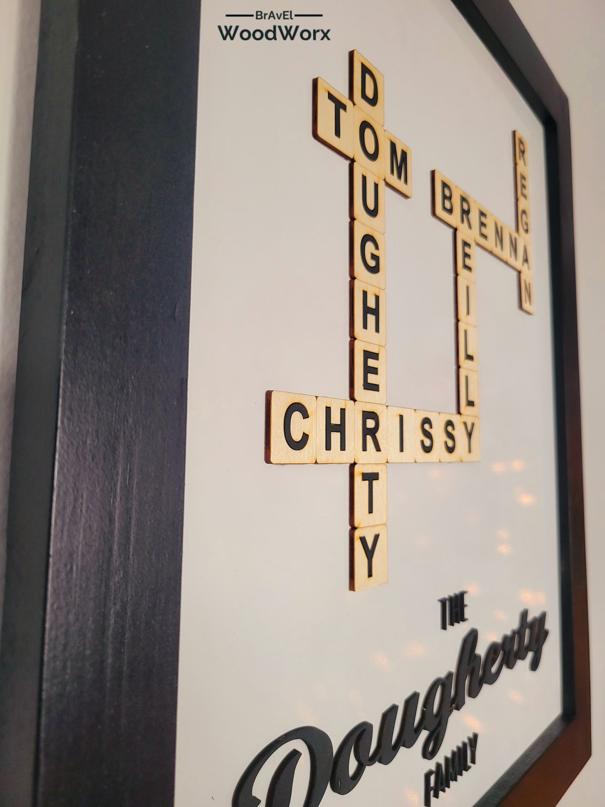 Scrabble Moments: Personalized Handmade Wooden Tile Signs