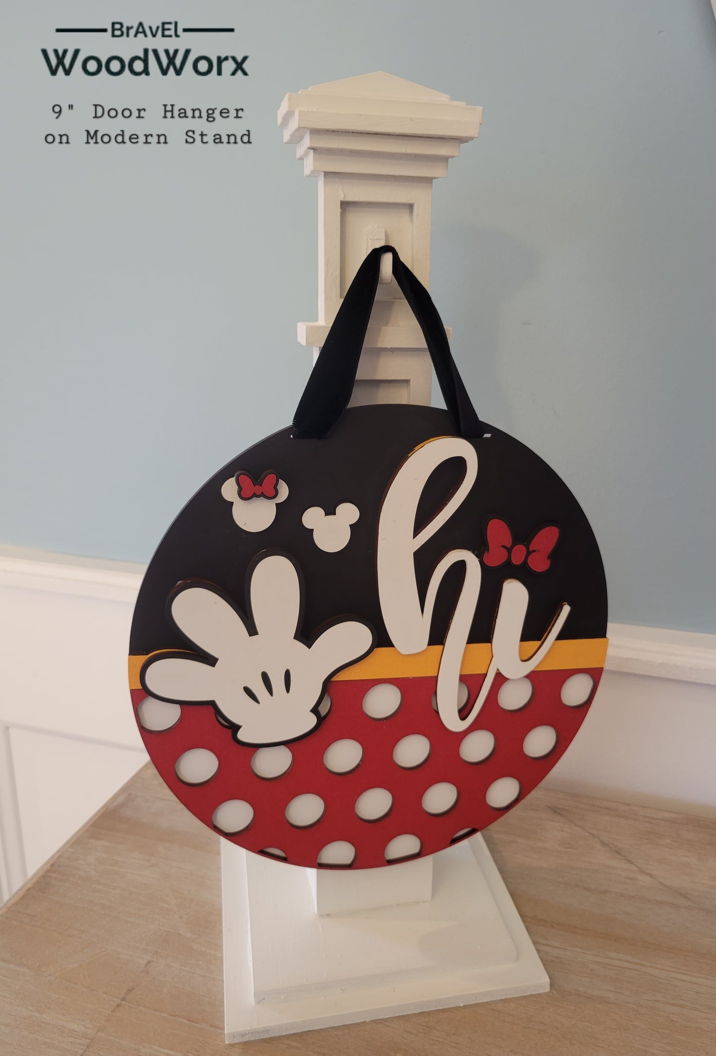 Extra Large 16" Mini Polka Dot Door Hanger: Stylish and Fun Entryway Decor