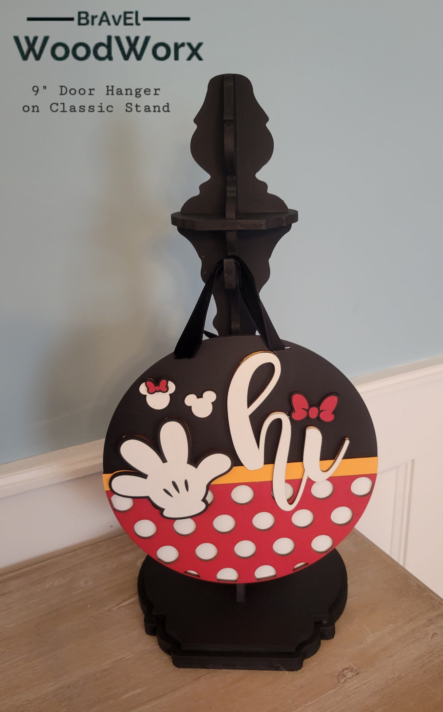 Extra Large 16" Mini Polka Dot Door Hanger: Stylish and Fun Entryway Decor