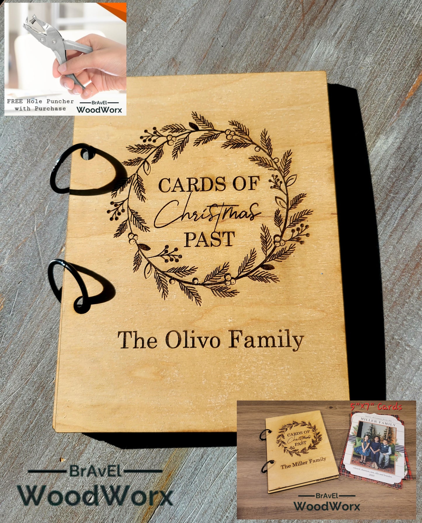 Cherished Moments: Personalized Holiday Card Keepers