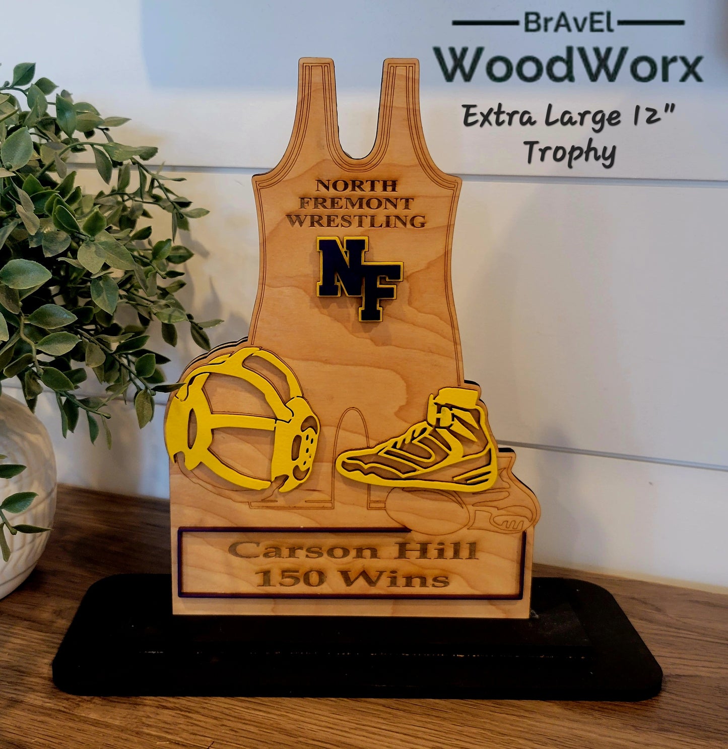 Golden Grappler: Youth Wrestling Singlet Trophy