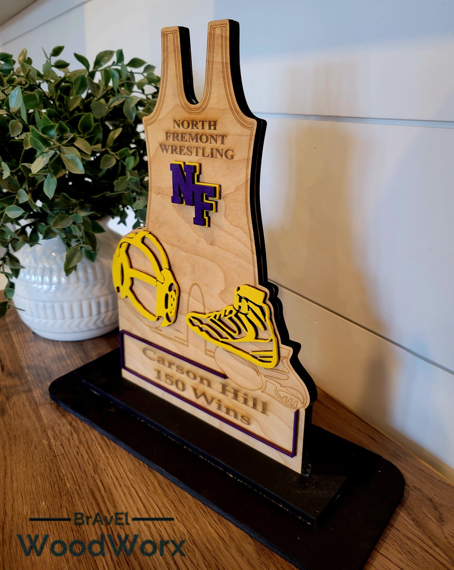 Golden Grappler: Youth Wrestling Singlet Trophy