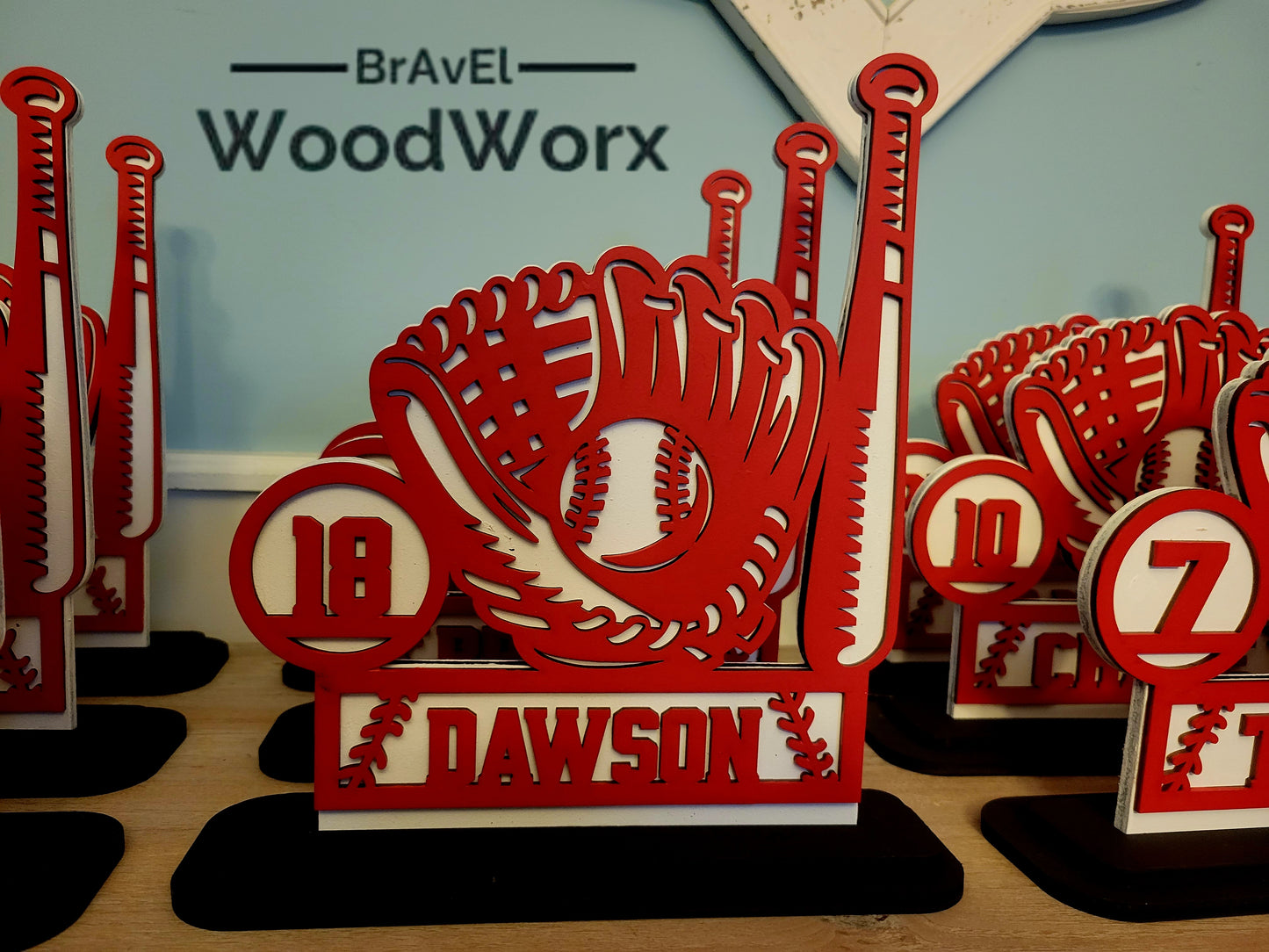 Youth Baseball Team/Player Gift Trophy Memorabilia - Base