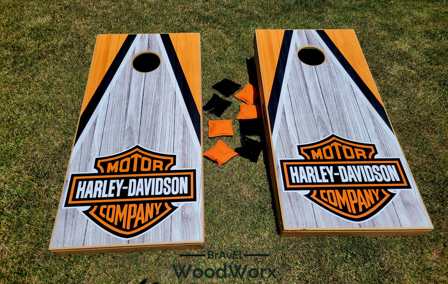 Harley Cornhole Sets by BrAvEl WoodWorx