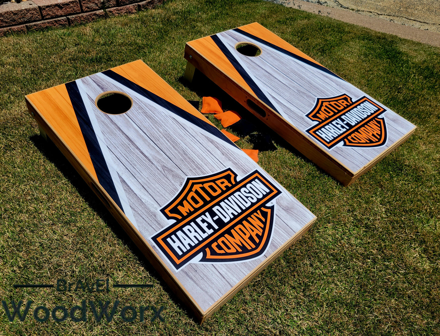 Harley Cornhole Sets by BrAvEl WoodWorx