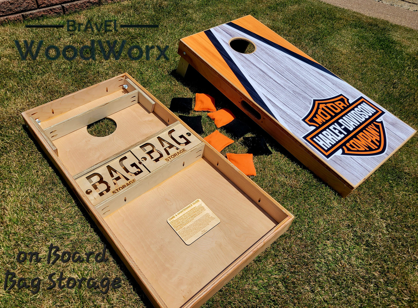 Harley Cornhole Sets by BrAvEl WoodWorx