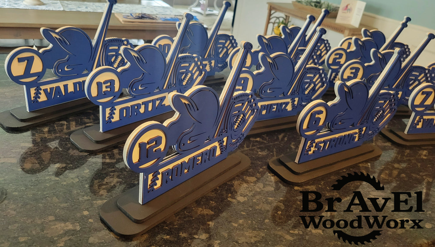 Youth Baseball Team/Player Gift Trophy Memorabilia - Base