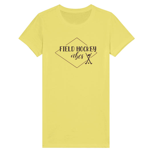 Field Hockey Vibes Premium Womens Crewneck T-shirt