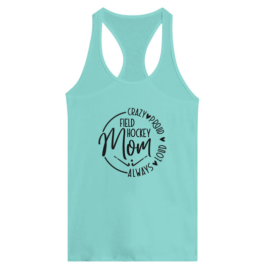 Field Hockey Mom Women's Ideal Racerback Tank | Next Level 1533