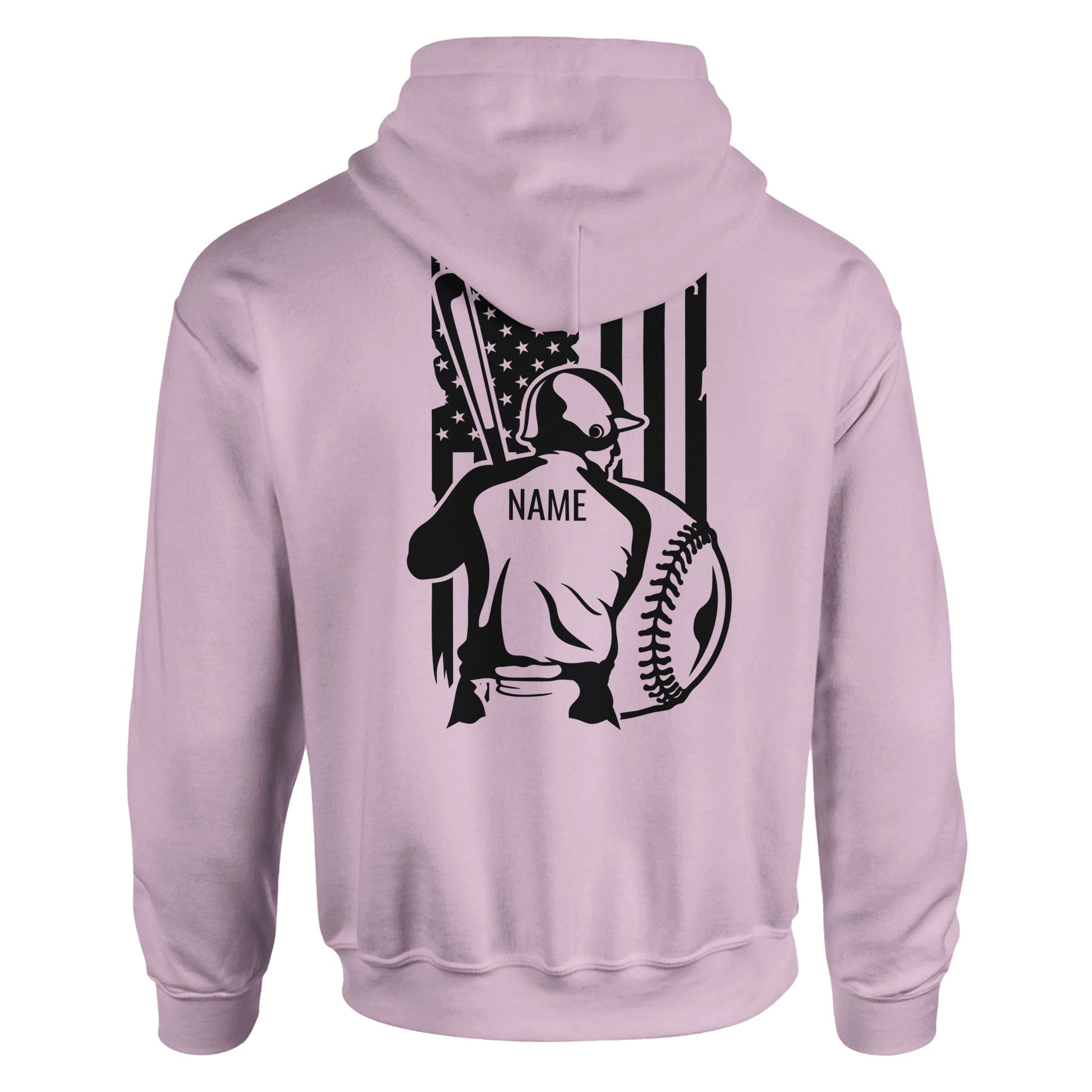 Personalized Baseball Flag Classic Unisex Pullover Hoodie | Gildan® 18500