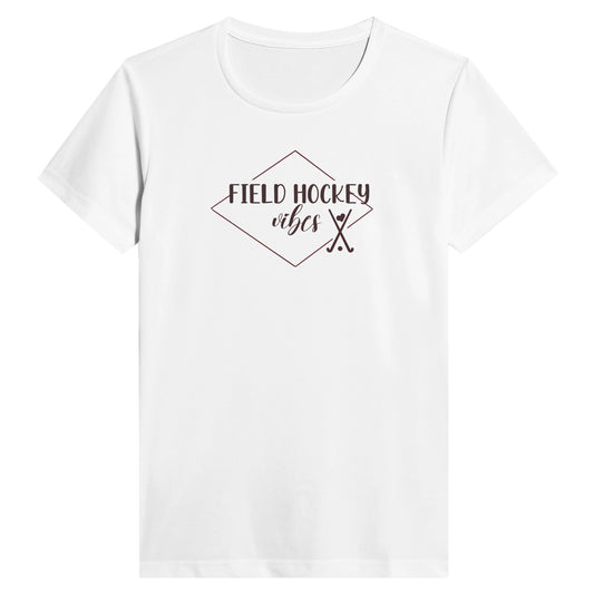 Field Hockey Vibes Performance Womens Crewneck T-shirt