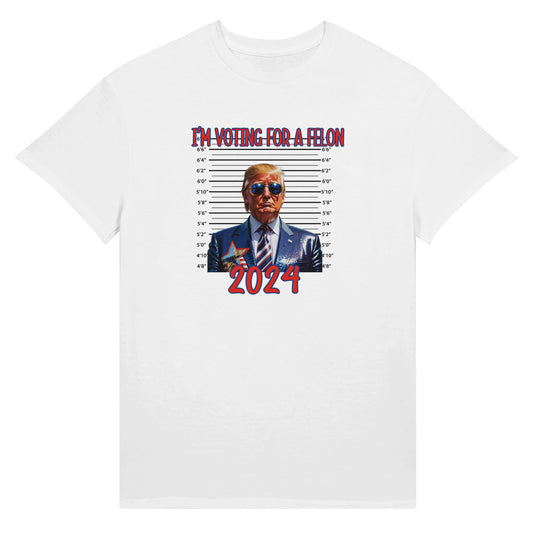 Vote for Felon Trump 2024 T Nature's Guardian Tee - Ultra Cotton Unisex Crewneck T-shirt | Gildan 2000