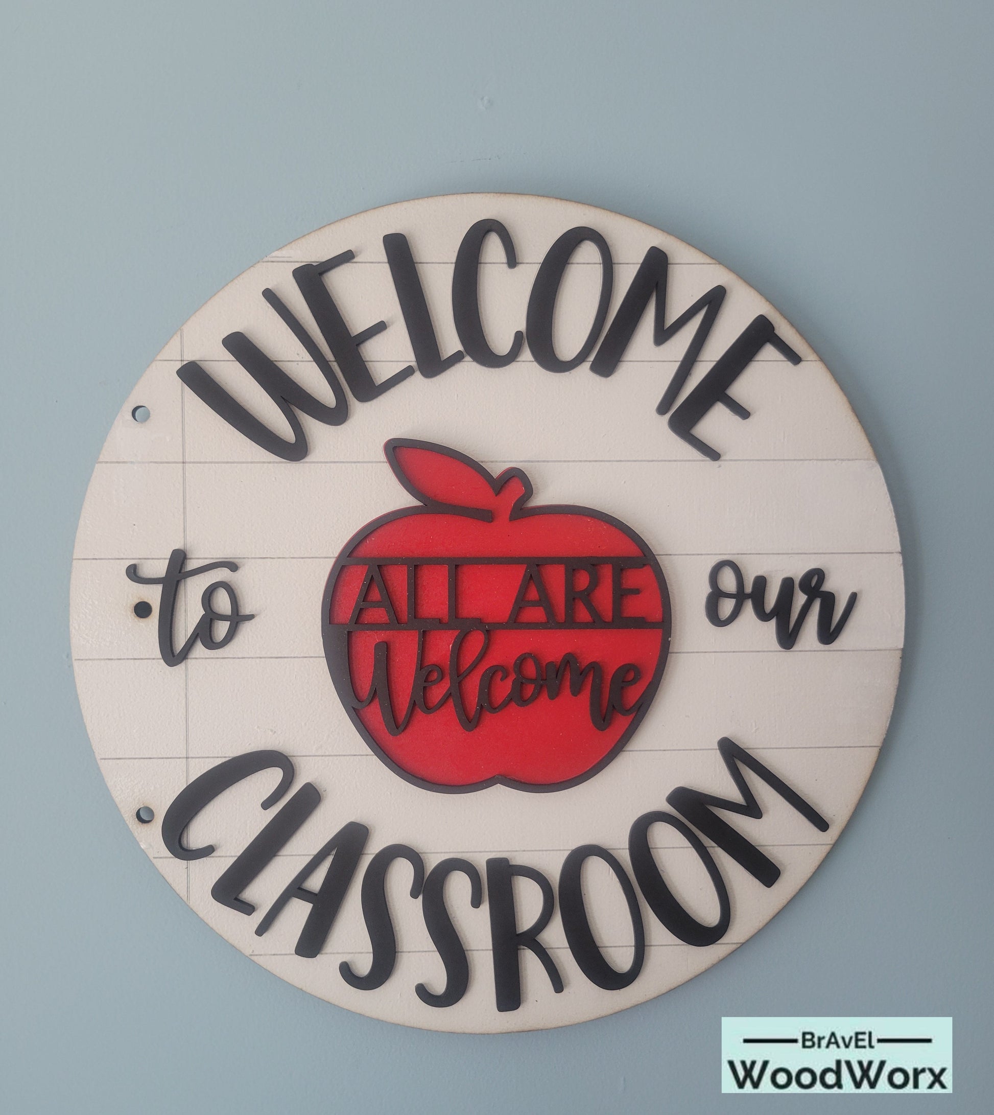 Apple of Learning: Welcome to Our Classroom Sign