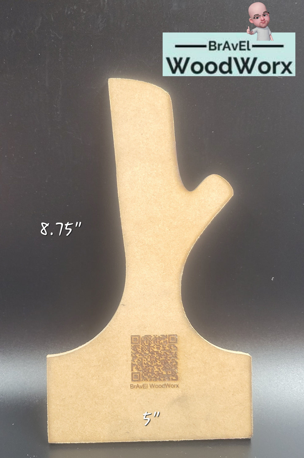 Template For Racetrack Handle Shape Router Branch Handle Router Template – BrAvEl WoodWorx