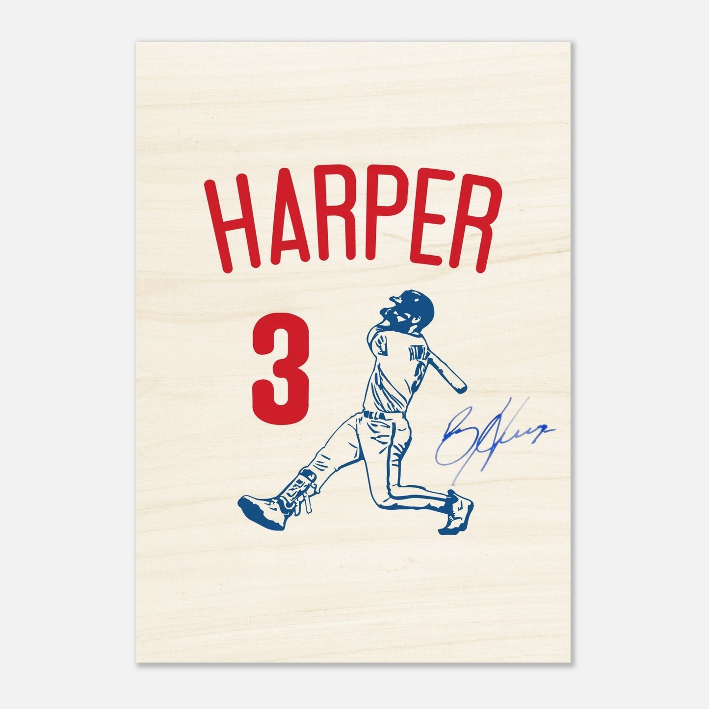 Bryce Harper Wood Print