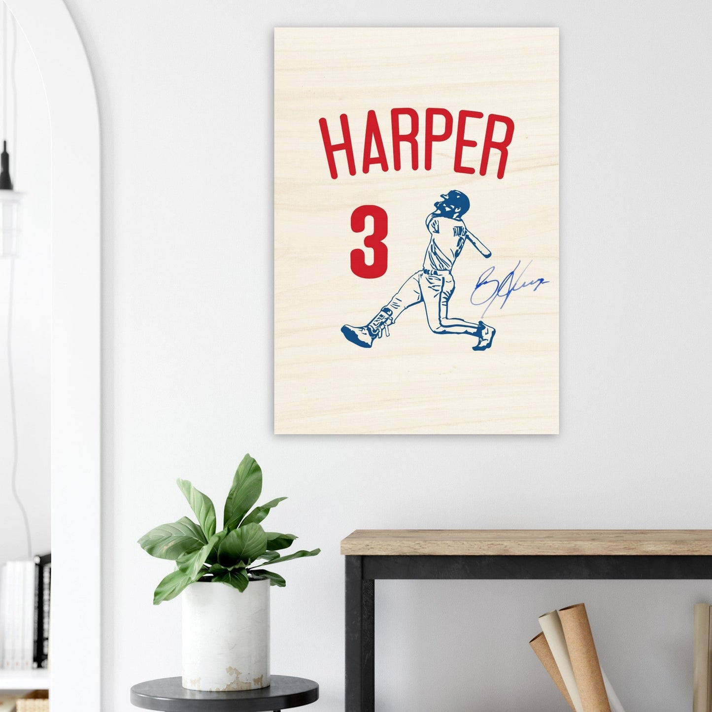 Bryce Harper Wood Print