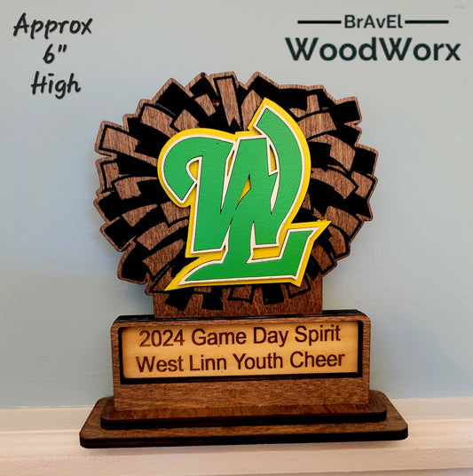 Cheerleading Cheer Team/Player Trophy Award