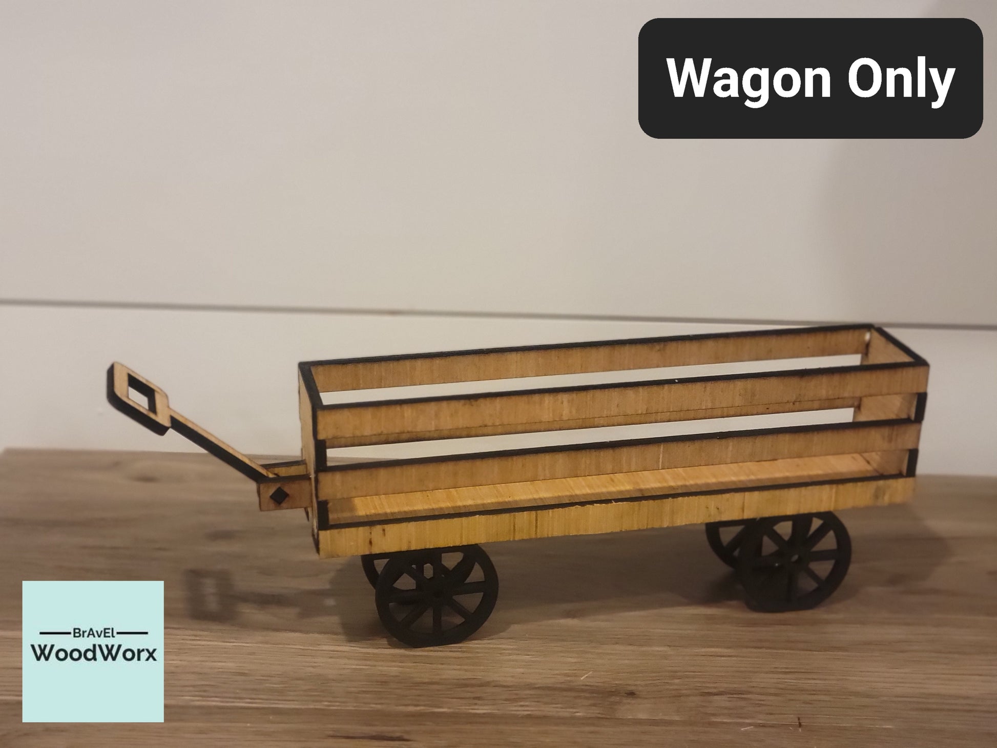 Christmas Countdown Farmhouse Wagon Shelf Sitter - Interchangeable