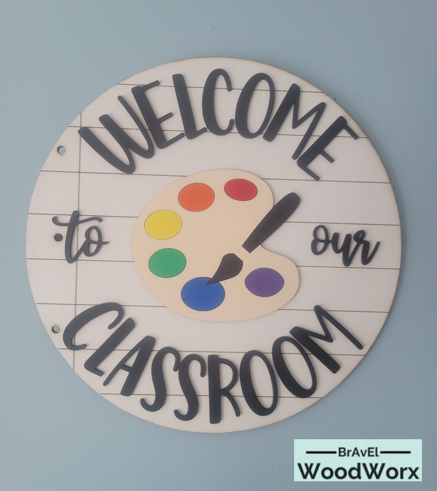 Creative Haven: Welcome to Our Classroom with Paint Palette Design