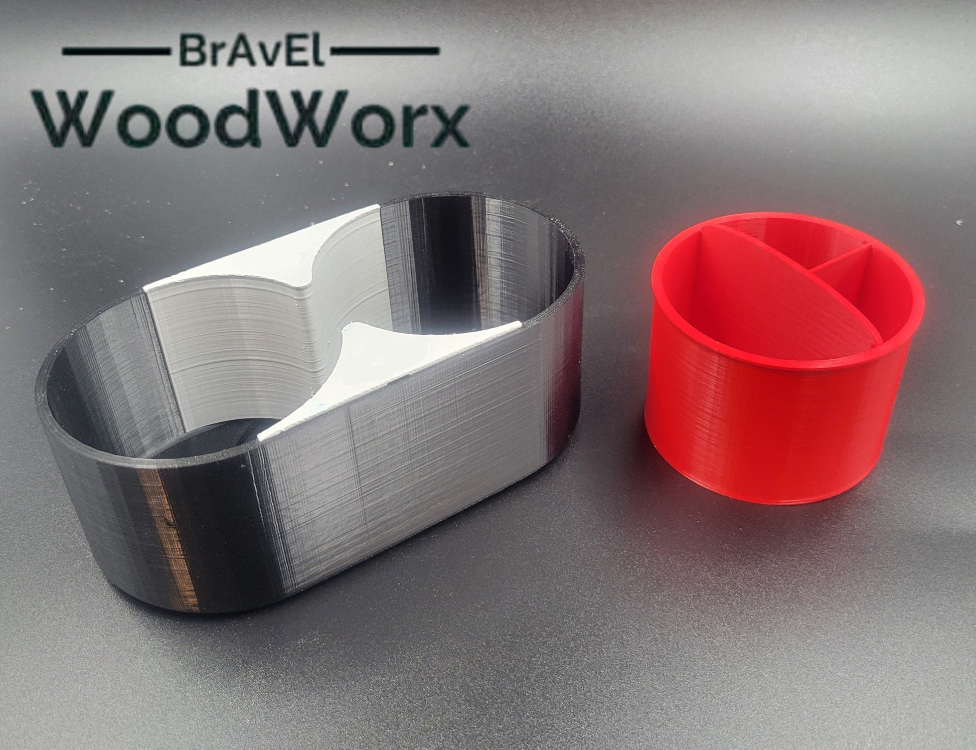 Customizable 3D Printed Cup Holder Expander with Detachable Organizer - Choose Your Color!