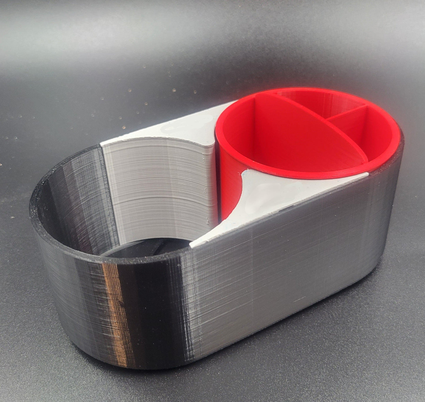 Customizable 3D Printed Cup Holder Expander with Detachable Organizer - Choose Your Color!