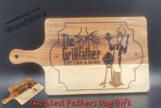 Eat like a Boss Engraved Charcuterie Board: Gourmet Serving Tray