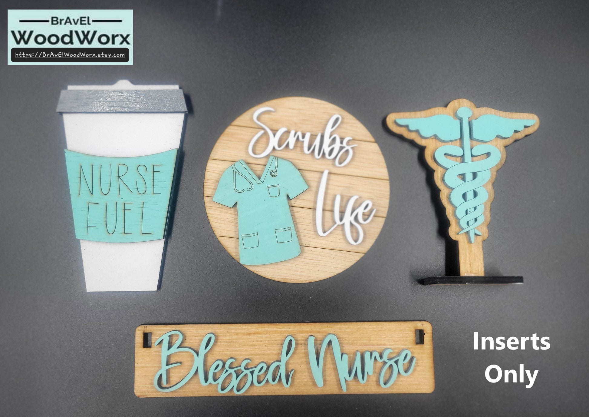 Handcrafted Blessed Nurse Laser Cut Shelf Sitter: A Unique Tribute to Nursing Excellence