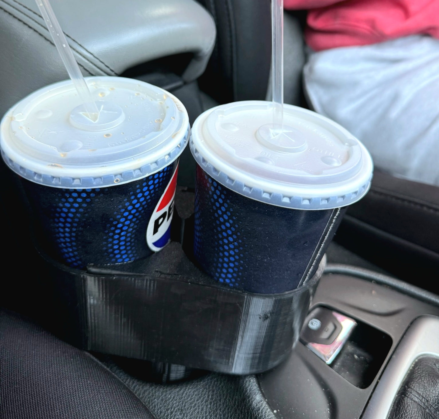 Customizable 3D Printed Cup Holder Expander with Detachable Organizer - Choose Your Color!