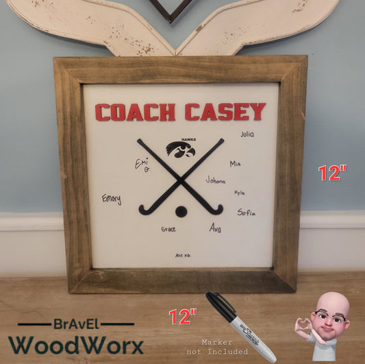 Personalized Coach Message Board for Players - Field Hockey