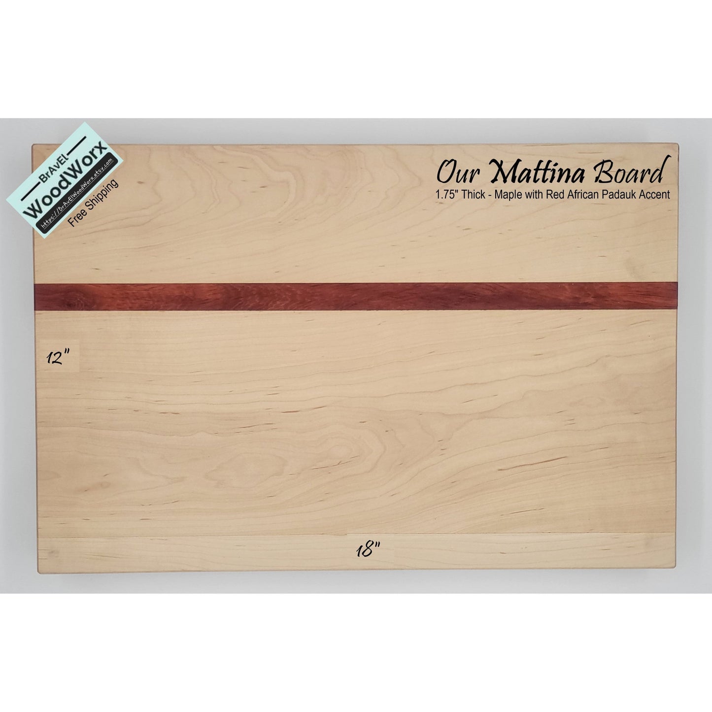 Personalized Hardwood Charcuterie Board - Mattina