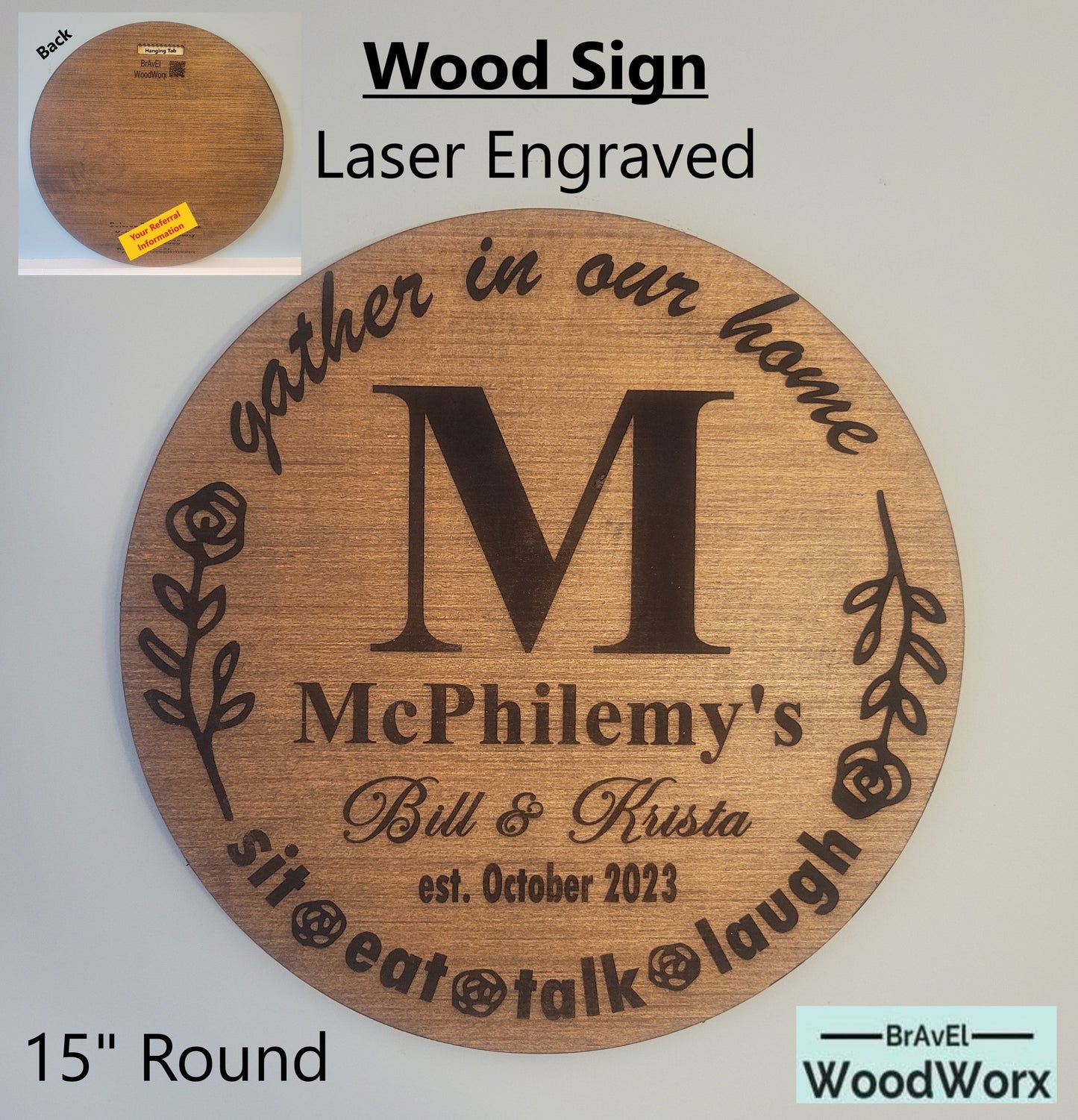 Personalized Wood Sign