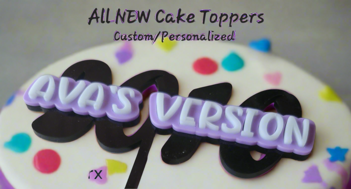 Taylor Swift-inspired personalized acrylic cake topper with custom name and event design – perfect for Swiftie birthdays, parties, or Eras Tour celebrations.