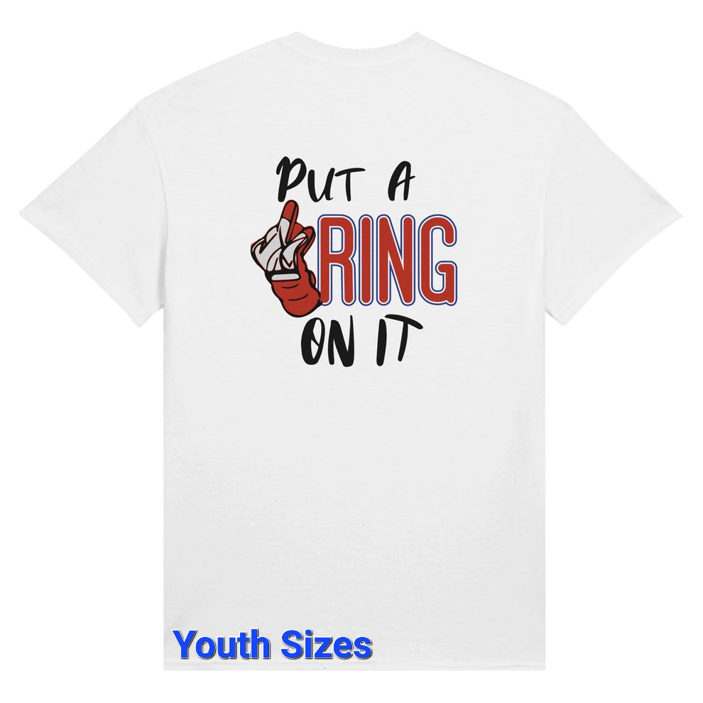Philadelphia Phillies: Put a Ring on It Tee - Celebrate Victory in Style! - Premium Kids Crewneck T-shirt