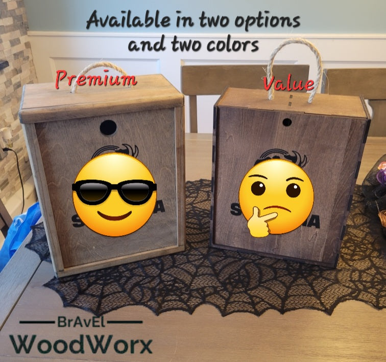 Premium Custom Wooden Bottle Crates - Single & Double Sizes | Premium & Value Options | Personalized for Personal & Corporate Gifts