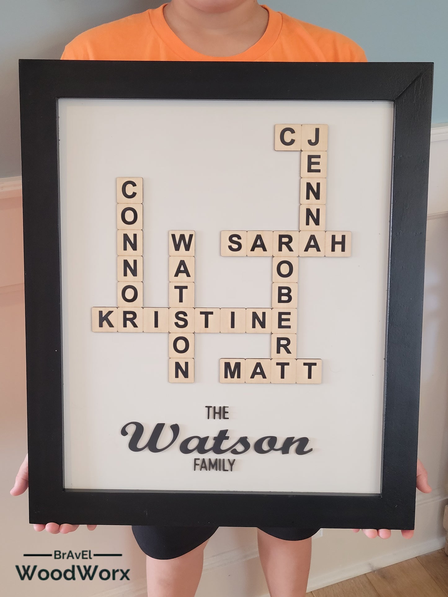 Scrabble Moments: Personalized Handmade Wooden Tile Signs