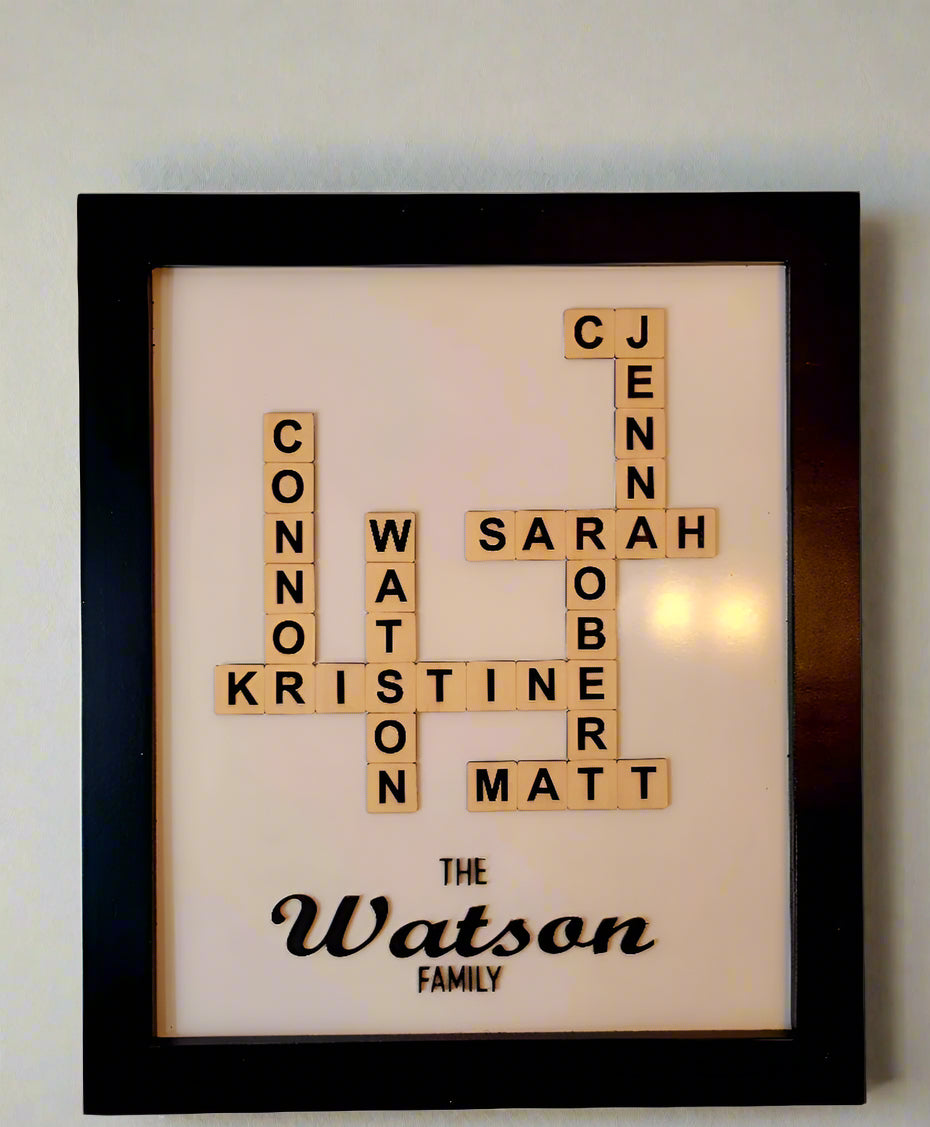 Scrabble Moments: Personalized Handmade Wooden Tile Signs