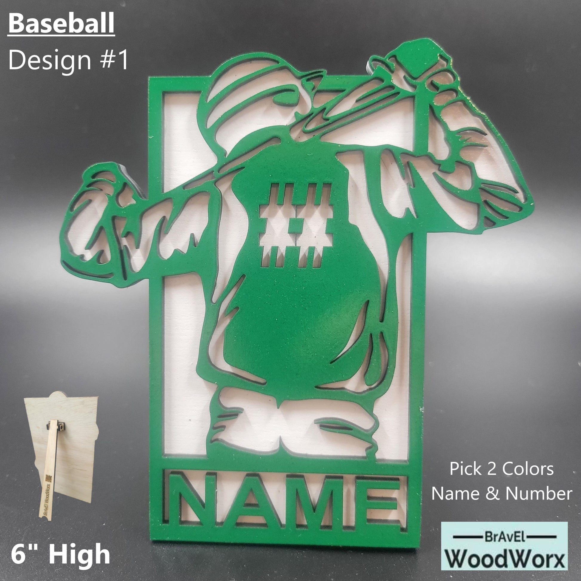 Small (6") Youth Baseball Team/Player Gift Trophy Memorabilia - Easel