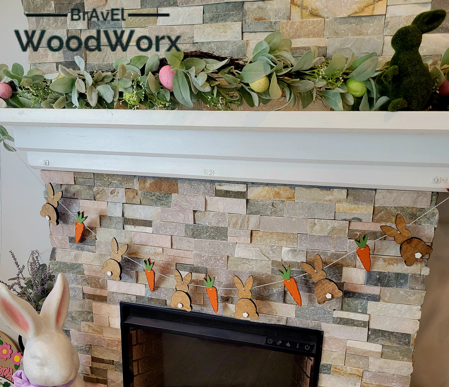 Handmade Bunny & Carrot Easter Garland – Festive Spring Decoration for Home & Parties
Bring Easter joy to your home with this vibrant bunny and carrot garland. Perfect for mantels, doorways, and kids' Easter parties, this whimsical handmade decor adds a fun seasonal charm.