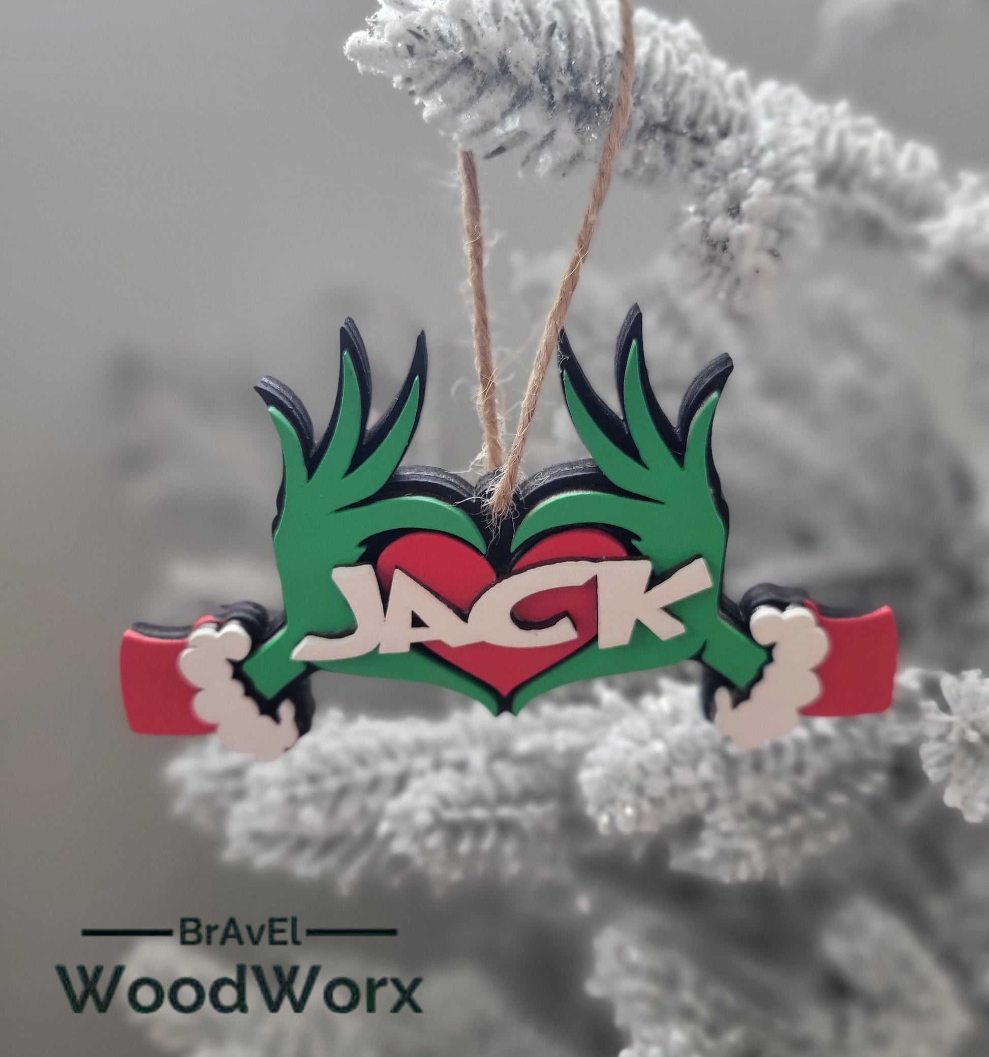 Whoville’s Grinchmas Cheer Ornament – Handmade Holiday Decor for Grinch Lovers