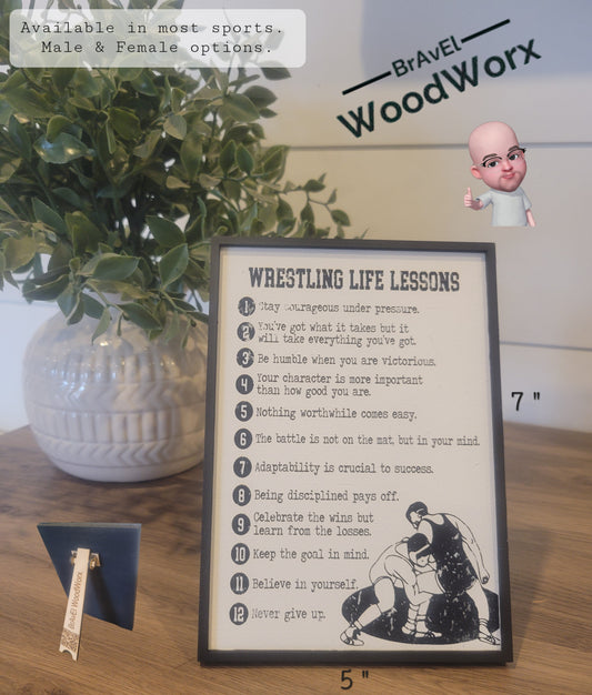 Wrestling Wisdom: Unveiling Life's Lessons on and off the Mat - Team/Player Gift