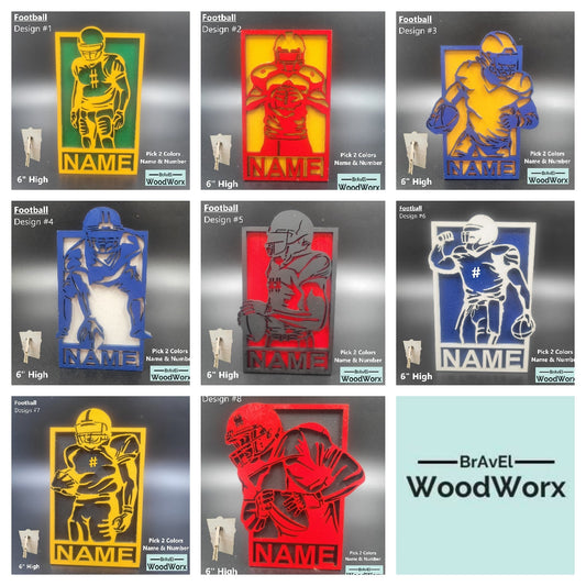 Youth Football Team/Player Gift Memorabilia - Additional Designs