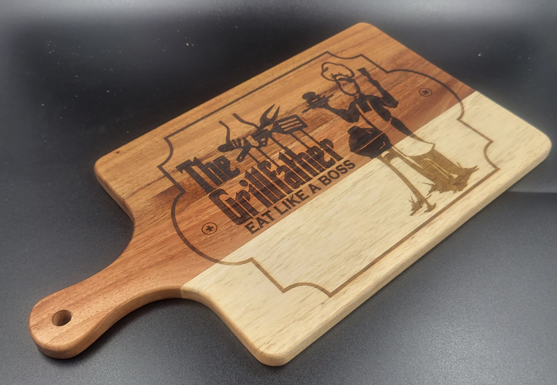 Eat like a Boss Engraved Charcuterie Board: Gourmet Serving Tray